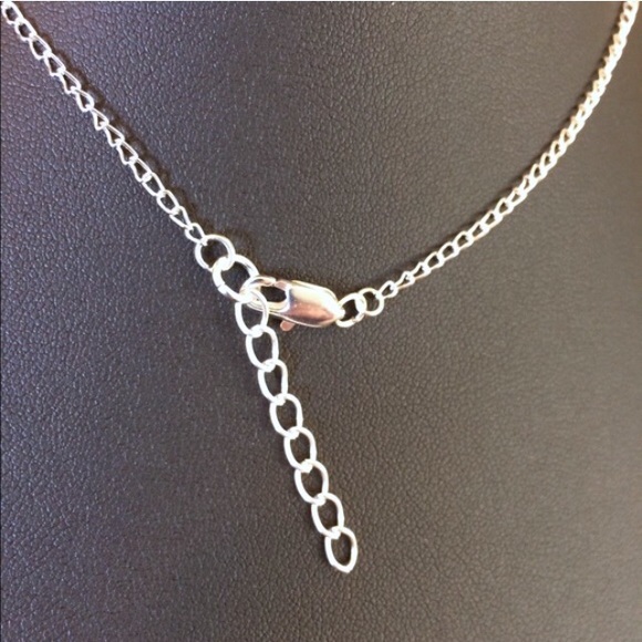 Silver cube choker necklace - Picture 3 of 4